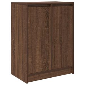 vidaXL Armoire &agrave; chaussures ch&ecirc;ne marron 57x34x76 cm bois d'ing&eacute;nierie
