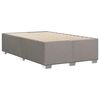 vidaXL Sommier &agrave; lattes de lit avec matelas taupe 120x190 cm tissu