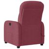 vidaXL Fauteuil de massage inclinable Rouge bordeaux Tissu