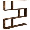 vidaXL &Eacute;tag&egrave;re Murale Ch&ecirc;ne fum&eacute; 80 x 12 x 79,5 cm Bois d'ing&eacute;nierie