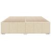 vidaXL Cadre de lit sans matelas cr&egrave;me 200x200 cm tissu