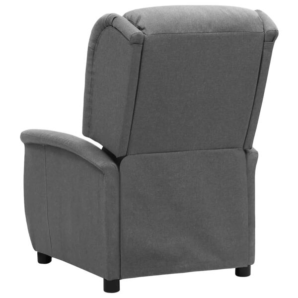 vidaXL Fauteuil inclinable Gris clair Tissu