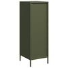 vidaXL Buffet vert olive 39x35x103,5 cm acier