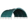 vidaXL Couverture de tente de b&eacute;tail PVC 3,7x3,7 m Vert fonc&eacute;