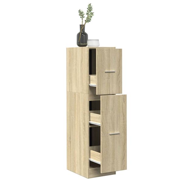 vidaXL Armoire d'apothicaire ch&ecirc;ne sonoma 30x41x118 cm bois ing&eacute;nierie