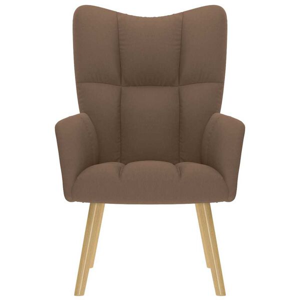 vidaXL Chaise de relaxation Marron Tissu