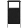 vidaXL Cabinet de chevet Ch&ecirc;ne noir 41 x 31 x 80 cm Bois d'ing&eacute;nierie