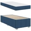 vidaXL Cadre de lit avec matelas Bleu 100 x 200 cm tissu