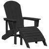 vidaXL Mobilier de jardin lounge 3 pcs Noir 38 x 38 x 46 cm Plastique