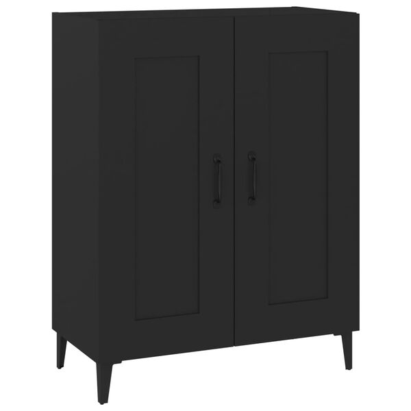 vidaXL Buffet Noir 69,5x34x90 cm Bois d'ingénierie