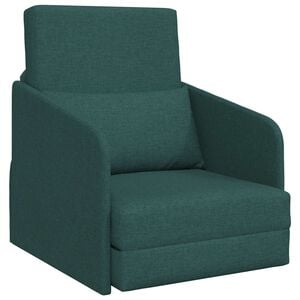 vidaXL Canap&eacute;-Lit Vert fonc&eacute; 65 x 80 x 83 cm tissu