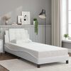 vidaXL Cadre de lit sans matelas Zadar blanc 80x200 cm similicuir