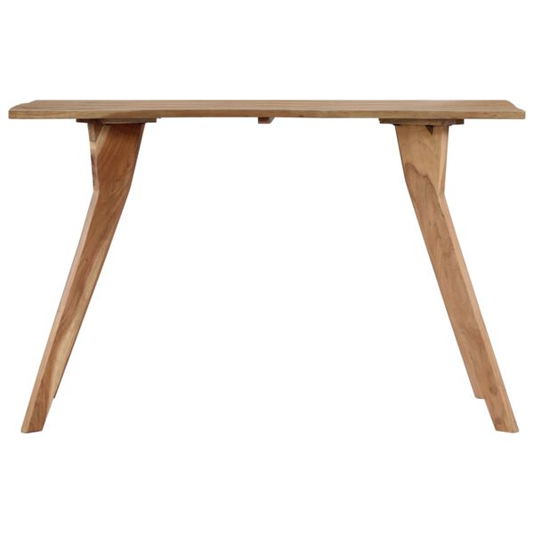 vidaXL Table de salle &agrave; manger 120x58x76 cm Bois d'acacia solide