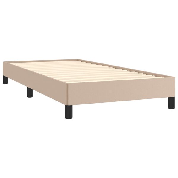 vidaXL Cadre de lit sans matelas cappuccino 90x200 cm similicuir