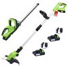 vidaXL Set outils &eacute;lectriques jardin sans fil 2pcs chargeurs/batteries