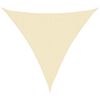 vidaXL Voile d'ombrage 160 g/m&sup2; Cr&egrave;me 3x3x3 m PEHD