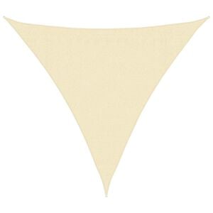 vidaXL Voile d'ombrage 160 g/m&sup2; Cr&egrave;me 3x3x3 m PEHD