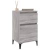 vidaXL Tables de chevet 2 pcs sonoma gris 40x35x70 cm