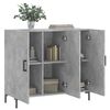 vidaXL Buffet gris b&eacute;ton 90x34x80 cm bois d'ing&eacute;nierie
