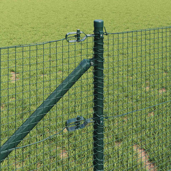 vidaXL Poteau de cl&ocirc;ture. Vert 25 x 0,8 m (maille 19 x 19 mm)