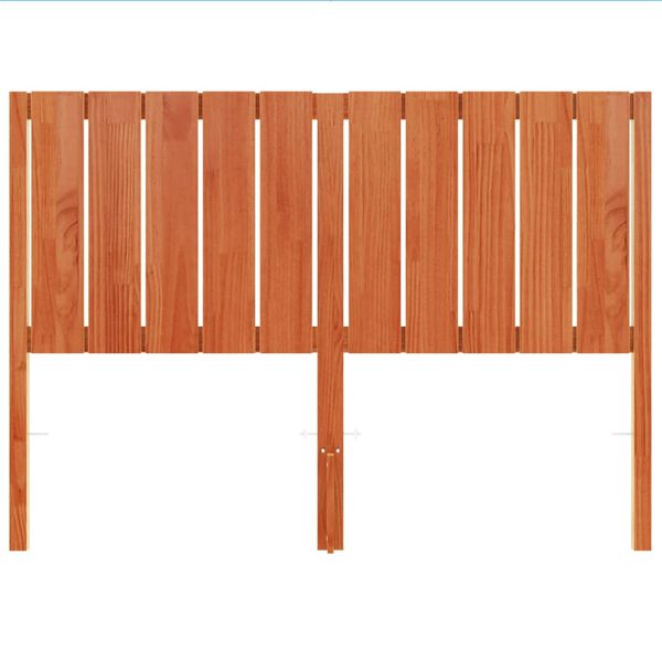 vidaXL Tête de lit cire marron 135 cm bois massif de pin