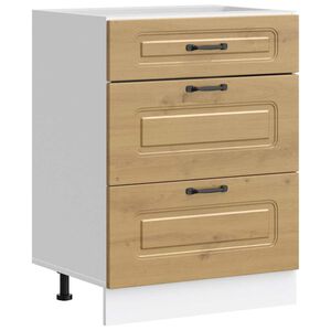 vidaXL Armoire de cuisine Kalmar ch&ecirc;ne artisanal bois d'ing&eacute;nierie