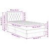 vidaXL Cadre de lit avec matelas Vert fonc&eacute; 90 x 190 cm Velours