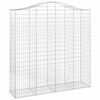 vidaXL Paniers &agrave; gabions arqu&eacute;s 8 pcs 200x50x200/220 cm Fer galvanis&eacute;