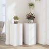 vidaXL Supports pour plantes 2 pcs blanc 30x30x70 cm bois d'ing&eacute;nierie