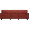 vidaXL Canap&eacute; &agrave; 3 places Rouge bordeaux 180 cm Similicuir