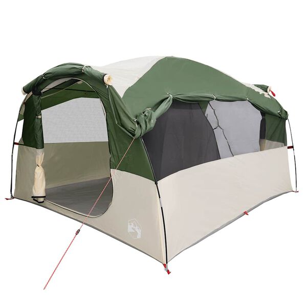 vidaXL Tente familiale tunnel 6 personnes vert imperméable