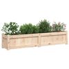 vidaXL Jardinière 150x31x31 cm bois de pin massif