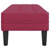 vidaXL banc avec coussin Bordeaux 113 x 57 x 39 cm Velours