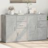 vidaXL Buffets 2 pcs gris béton 60x31x70 cm bois d'ingénierie