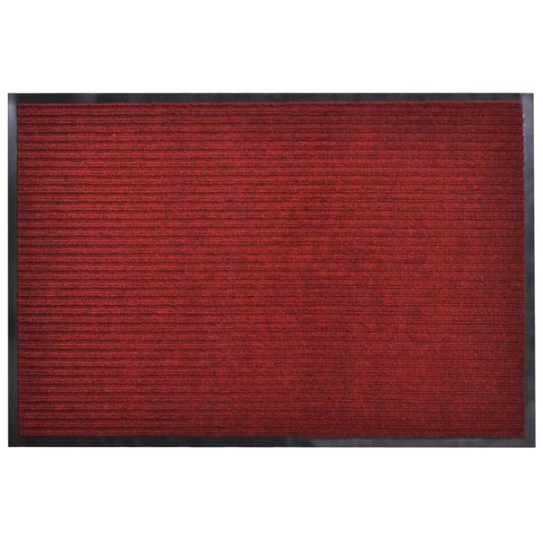 vidaXL Tapis d'entrée rouge 120 x 180 cm PVC