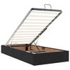 VidaXL Cadre de lit ottoman avec matelas noir 90x200 cm similicuir