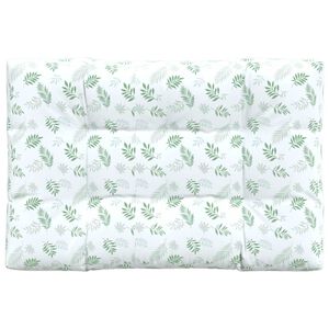 vidaXL Coussin de palette &agrave; motif de feuilles 120x80x12 cm Tissu
