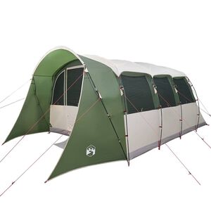 vidaXL Tente familiale avec toit Vert et blanc 576 x 325 x 213 cm
