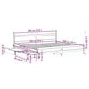 vidaXL Cadre de lit sans matelas cire marron 180x200cm bois pin massif