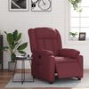 vidaXL Fauteuil inclinable électrique Rouge bordeaux Similicuir