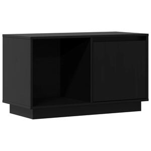 vidaXL Meuble TV Noir 74x35x44 cm Bois de pin massif