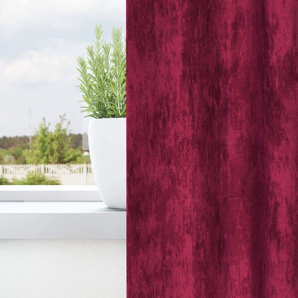 vidaXL Rideaux en velours 2 pcs Rouge bordeaux 245 x 140 cm Velours