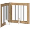 vidaXL Porte de chien pliable avec supports 2 pc Ch&ecirc;ne artisanal