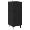 vidaXL Haut Armoire Ch&ecirc;ne noir 34,5 x 34 x 180 cm Bois d'ing&eacute;nierie