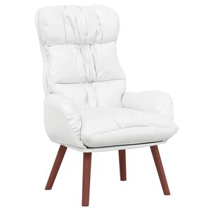 vidaXL fauteuil Blanc 69 x 74 x 93 cm Simili cuir