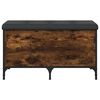 vidaXL Banc de rangement ch&ecirc;ne fum&eacute; 82x42x45 cm Bois d'ing&eacute;nierie