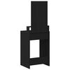 vidaXL Table de Toilette Chêne noir 50 x 41 x 140 cm Bois d'ingénierie