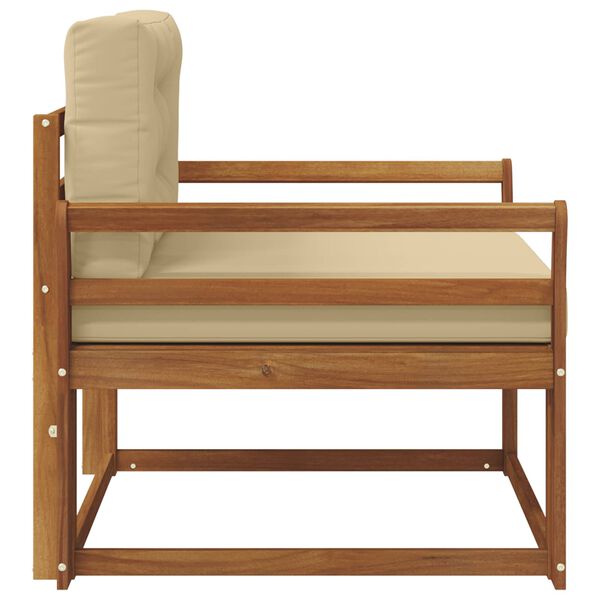 vidaXL Sofa de milieu ext&eacute;rieur Bois d'Acacia Massif Naturel