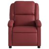 vidaXL Fauteuil inclinable Rouge bordeaux Similicuir