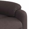 vidaXL Fauteuil de massage inclinable &eacute;lectrique Marron fonc&eacute; Tissu